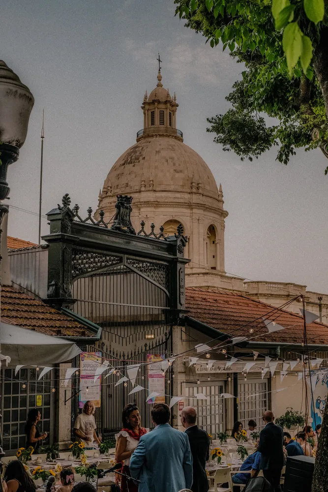 Editorial style destination wedding photo shoot in Lisbon
