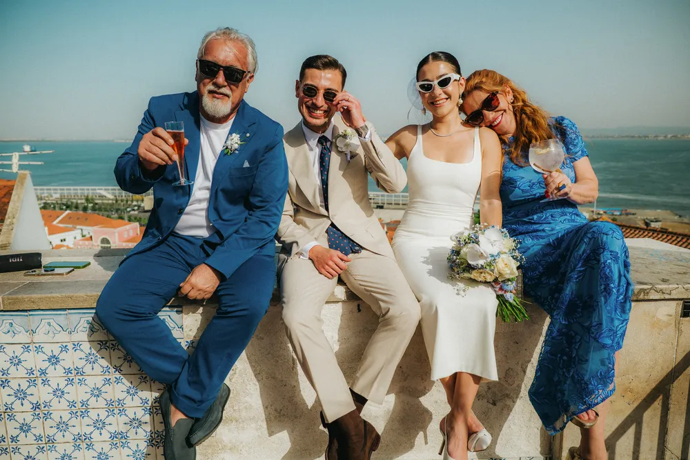 Intimate private event celebration during destination wedding journey